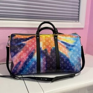 Louis Vuitton keepall bandouliere rainbow gradient 50